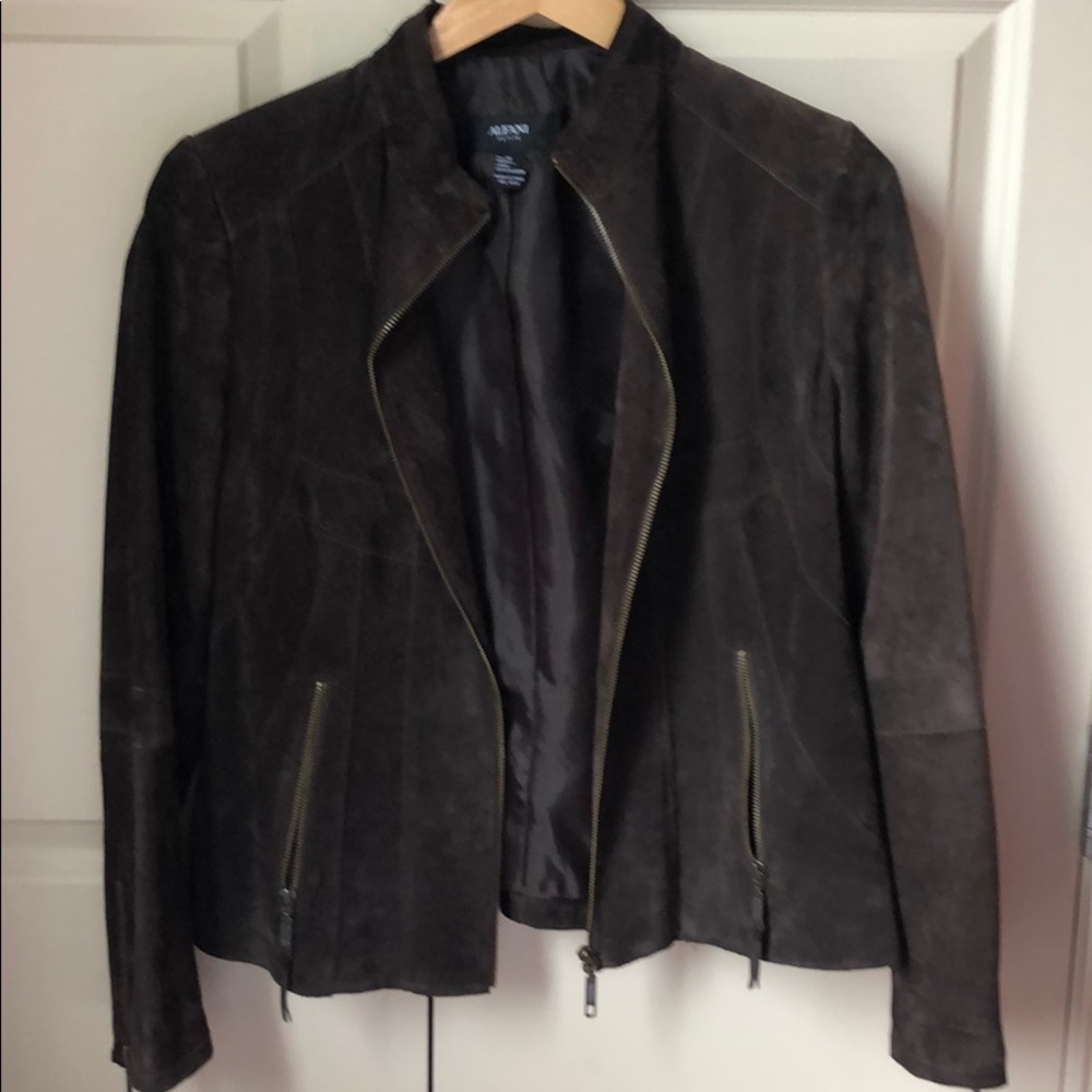 Brown suede jacket size M